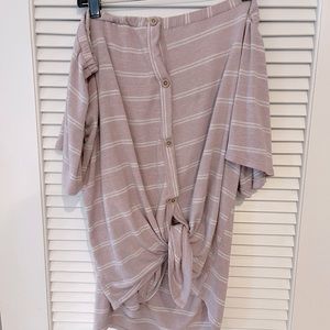 Plus Size Off The Shoulder Top